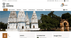 Desktop Screenshot of kannauj.nic.in